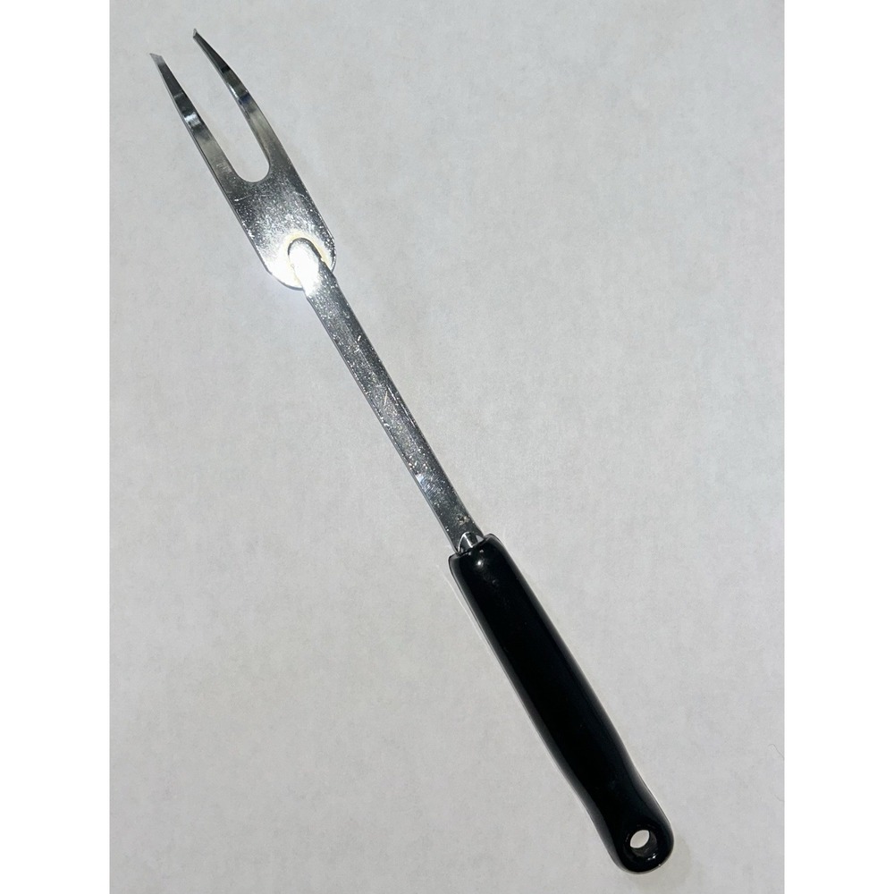 Ekco Lazy Daisy Stainless Steel 2-Tine Fork, Floral Plastic Handle, Reusable - Picture 4 of 4